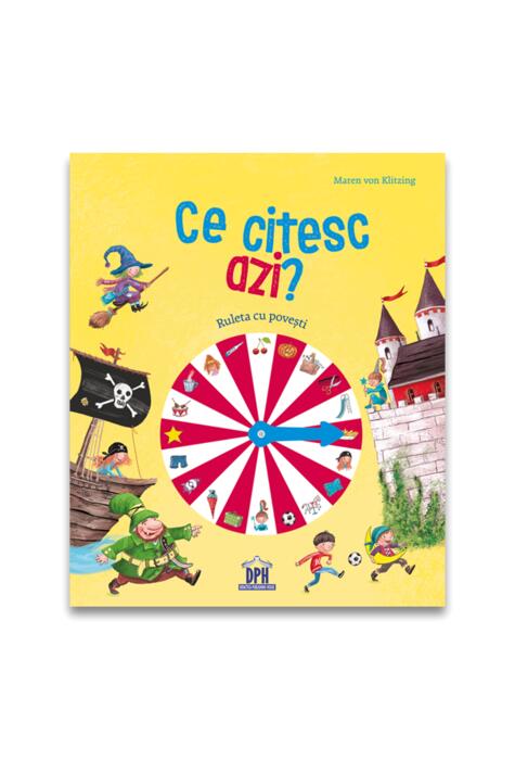Copertă produs Ce citesc azi? Ruleta cu povești (carte cu roată)