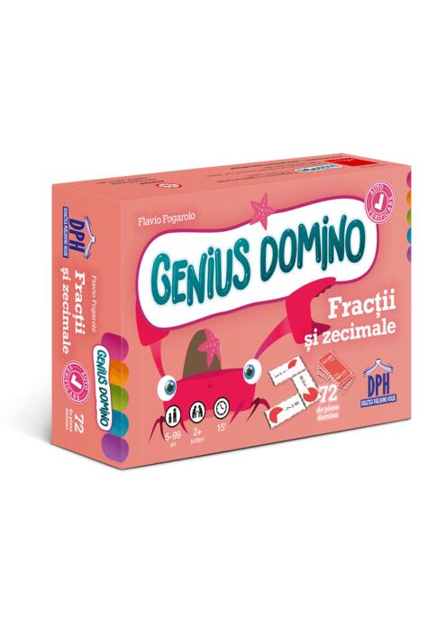 Copertă produs Genius domino: Fracții și zecimale