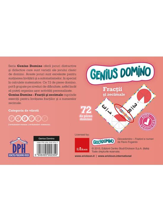 Copertă produs Genius domino: Fracții și zecimale - gallery big 2