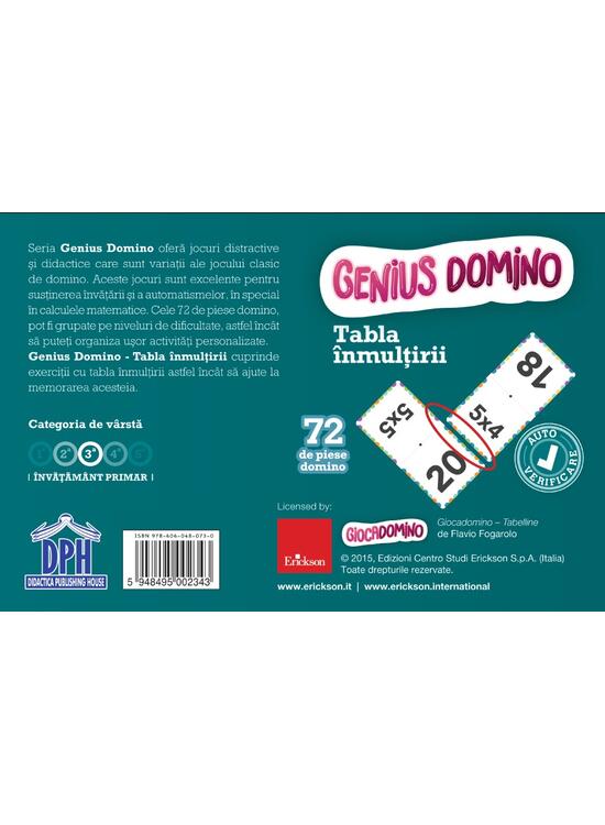 Copertă produs Genius domino: &Icirc;nmulțirea - gallery big 2