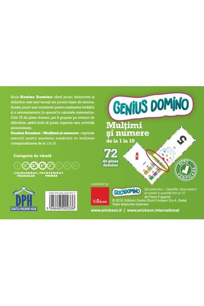 Genius domino: Cantități - Potrivirea numerelor și a cantităților p&acirc;nă la 10
