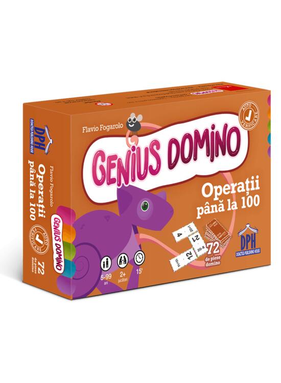 Copertă produs Genius domino: Operații p&acirc;nă la 100 - gallery big 1