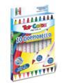 Copertă produs Carioci cu 2 capete, 10 culori/set Doppiobello. Toy Color - thumb 1