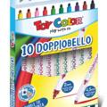 Copertă produs Carioci cu 2 capete, 10 culori/set Doppiobello. Toy Color - gallery small 