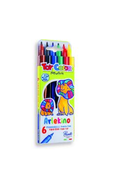 Copertă produs Carioci, 6 culori/set Arlekino. Toy Color
