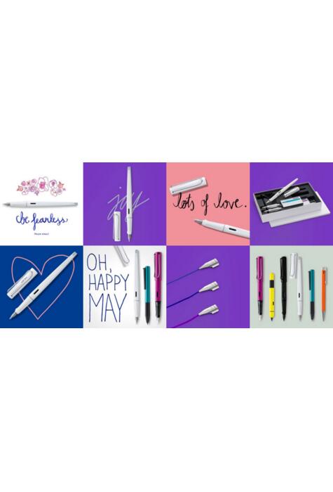 Set stilou caligrafic Lamy Joy 15 negru. Vârfuri 1.5 / 1.1 / 1.9 + patroane T10