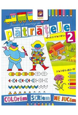 Copertă produs &Icirc;nvață să desenezi pe pătrățele 2. Carte de colorat