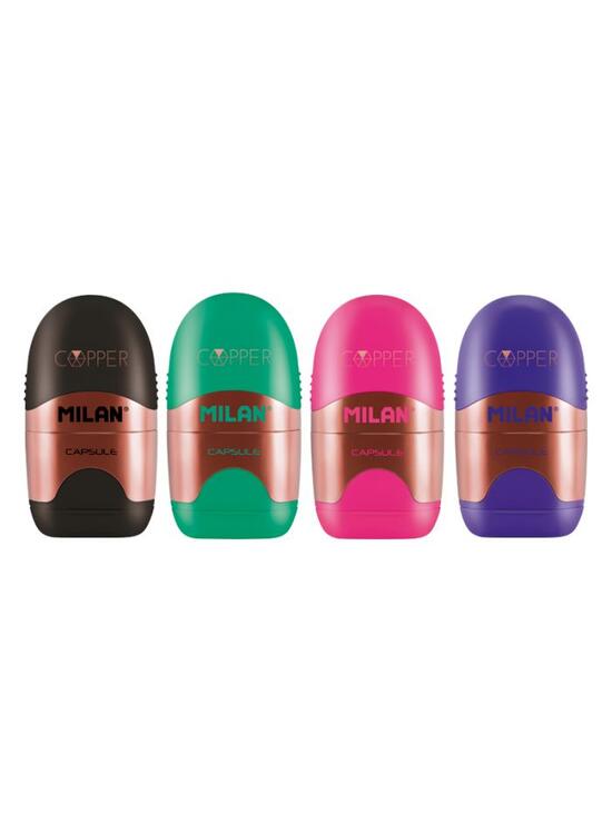 Copertă produs Ascuțitoare cu radieră Milan Copper Compact - gallery big 1