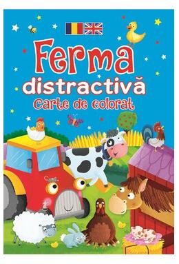 Copertă produs Ferma distractivă. Carte de colorat. Ediție bilingvă (Rom&acirc;nă - Engleză)