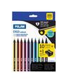 Copertă produs Creioane colorate Milan ERGO, 10 culori + 1 ascuțitoare MAXI - thumb 1