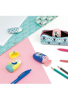 Copertă produs Ascuțitoare cu radieră Milan Capsule Peacock - 4701116PCK