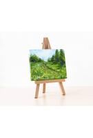 Mini Șevalet cu Pânză DACO, Șevalet 9x16 cm, Pânză 10x12 cm