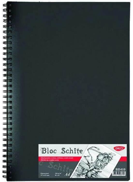Copertă produs Bloc Schițe DACO A4 100g 80 file - BD410 - gallery big 1