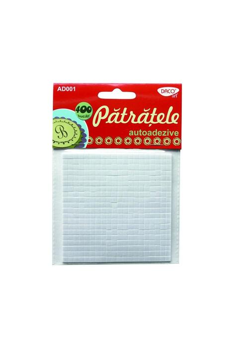 Copertă produs Acesorii de craft: Pătrățele autoadezive DACO, 400 bucăți - AD001