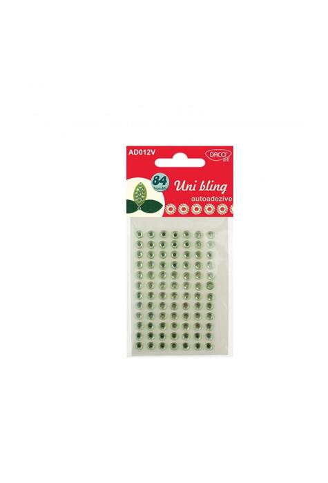 Copertă produs Acesorii de craft: Autoadezive Uni Bling DACO, 84 bucăți, diamant verde - AD012V
