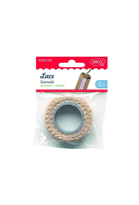 Copertă produs Acesorii de craft: Dantelă roz autoadezivă DACO - AD051RZ
