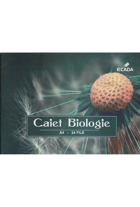 Copertă produs Caiet Biologie A4 ECADA, 24 file