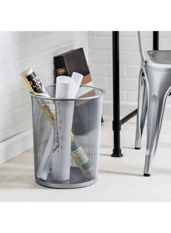 Copertă produs Coș de gunoi ECADA argintiu, 29x35 cm - gallery big 2