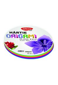Copertă produs H&acirc;rtie pentru origami rotundă DACO 20 cm, 100/set - HR920