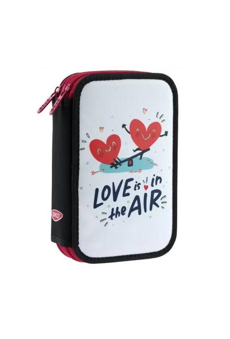 Copertă produs Penar 2 fermoare echipat DACO, love is in the air - PE248E