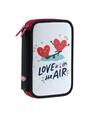 Copertă produs Penar 2 fermoare echipat DACO, love is in the air - PE248E - thumb 1
