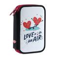 Copertă produs Penar 2 fermoare echipat DACO, love is in the air - PE248E - gallery small 
