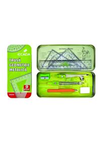 Copertă produs Trusă de geometrie ECADA, metal - 98009