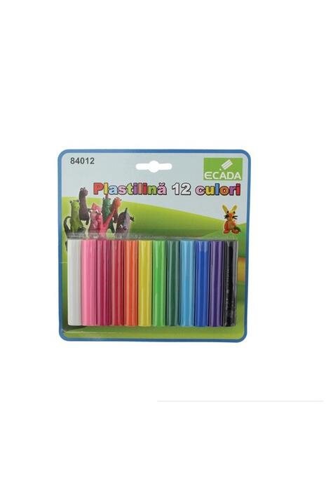 Copertă produs Plastilină 12 culori ECADA