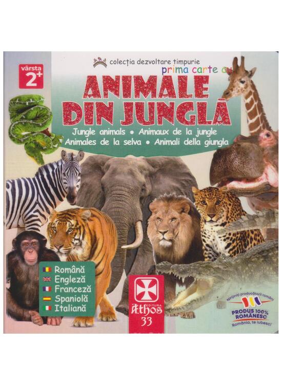 Copertă produs Prima carte cu Animale din Junglă - gallery big 1