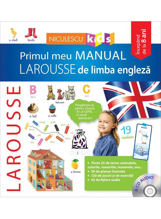 Copertă produs Primul meu manual Larousse de limba engleză + CD audio - gallery big 1