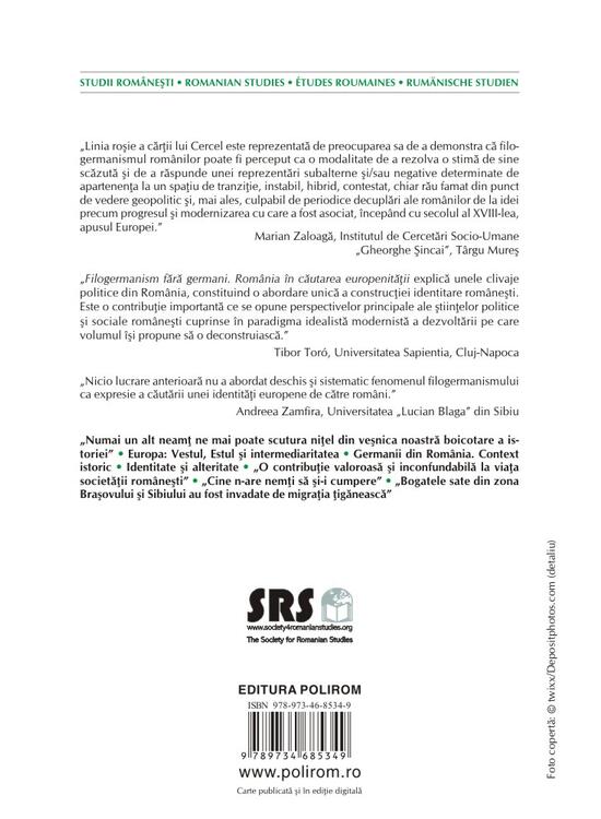 Copertă produs Filogermanism fără germani - România în căutarea europenității - gallery big 2