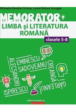 Copertă produs Memorator de limba și literatura rom&acirc;nă pentru clasele V-VIII