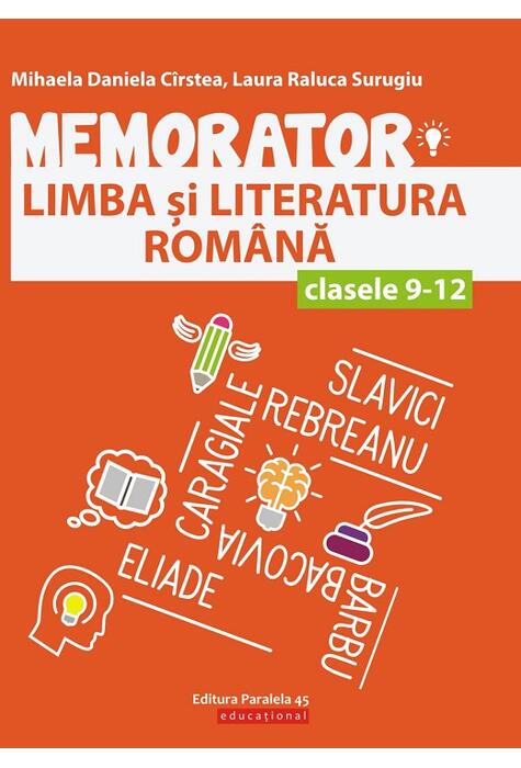 Copertă produs Memorator de limba și literatura rom&acirc;nă pentru clasele IX-XII