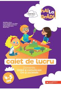 Copertă produs Limbă și comunicare | Om și societate - caiet de lucru pentru 4-5 ani