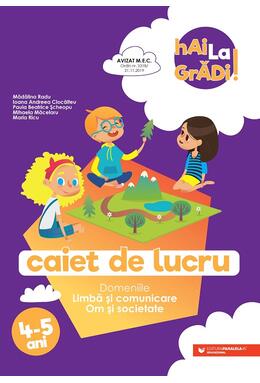 Copertă produs Limbă și comunicare | Om și societate - caiet de lucru pentru 4-5 ani