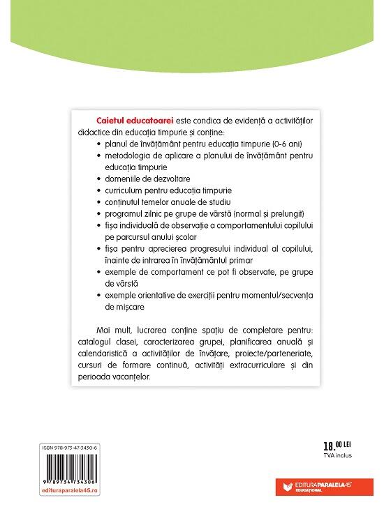 Copertă produs Caietul educatoarei - gallery big 2