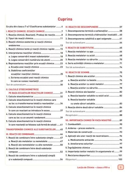 Copertă produs Lecția de Chimie. Clasa a VIII-a - gallery big 2
