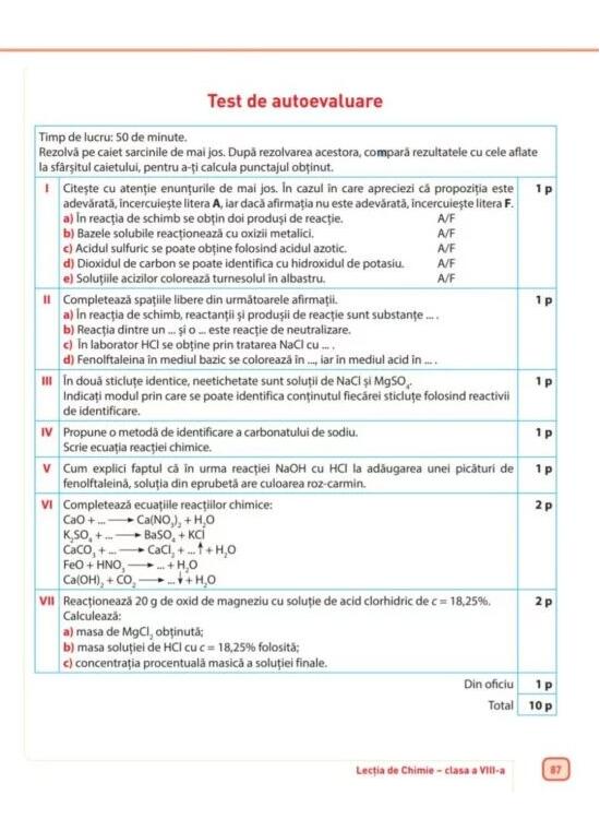 Copertă produs Lecția de Chimie. Clasa a VIII-a - gallery big 16