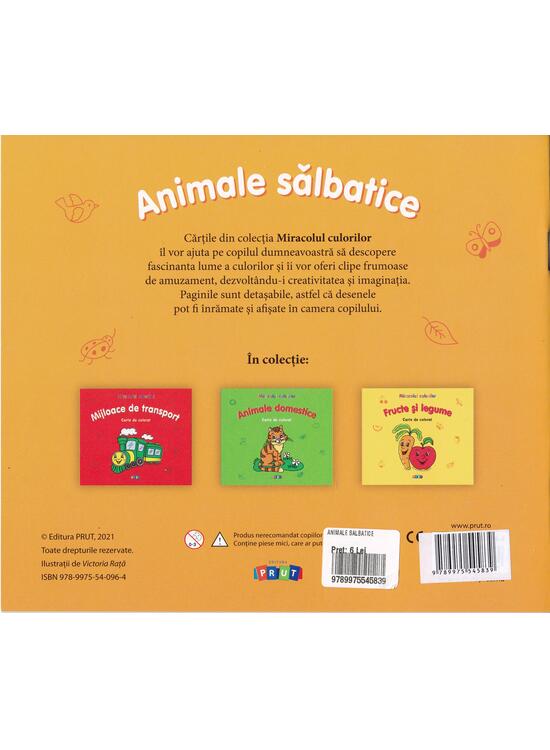 Copertă produs Animale sălbatice. Carte de colorat - gallery big 2