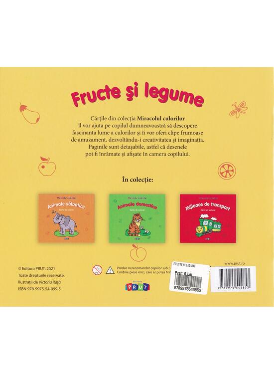 Copertă produs Fructe și legume. Carte de colorat - gallery big 2