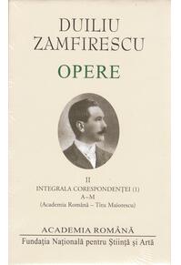 Copertă produs Duiliu Zamfirescu. Opere (Vol. II) Integrala corespondeței (1)