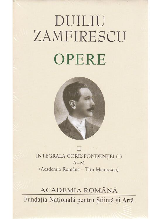 Copertă produs Duiliu Zamfirescu. Opere (Vol. II) Integrala corespondeței (1) - gallery big 1