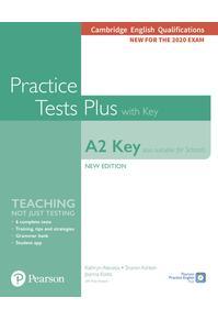 Copertă produs KET Practice Tests Plus Cambridge English Qualifications: A2 Key (Also suitable for Schools) New Edition Practice Tests Plus Student's Book with key