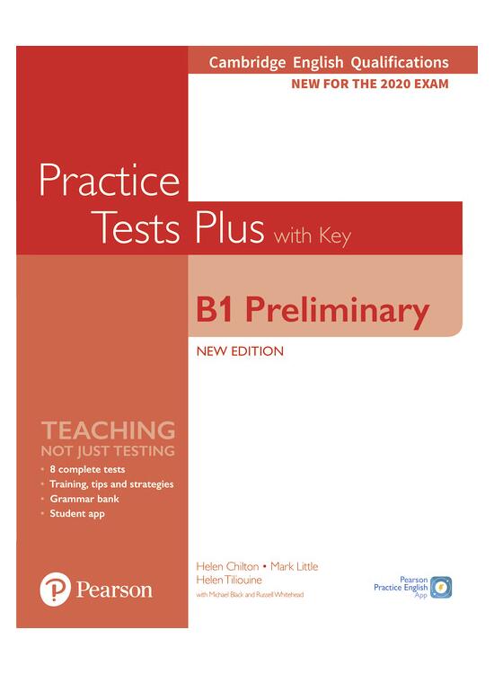 Copertă produs PET Practice Tests Plus Cambridge English Qualifications: B1 Preliminary New Edition Practice Tests Plus Student's Book with key - gallery big 1
