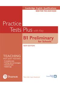 Copertă produs PET Practice Tests Plus Cambridge English Qualifications: B1 Preliminary for Schools Practice Tests Plus Student's Book with key
