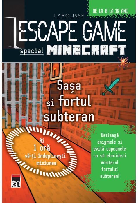 Copertă produs Escape Game Special: Minecraft. Sașa și fortul subteran