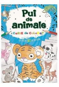 Copertă produs Pui de animale. Carte de colorat