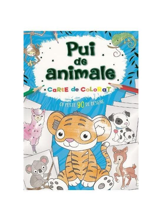 Copertă produs Pui de animale. Carte de colorat - gallery big 1