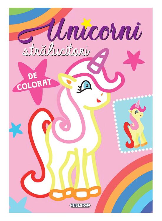 Copertă produs Unicorni strălucitori de colorat (Roz) - gallery big 1