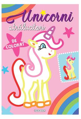 Copertă produs Unicorni strălucitori de colorat (Roz)